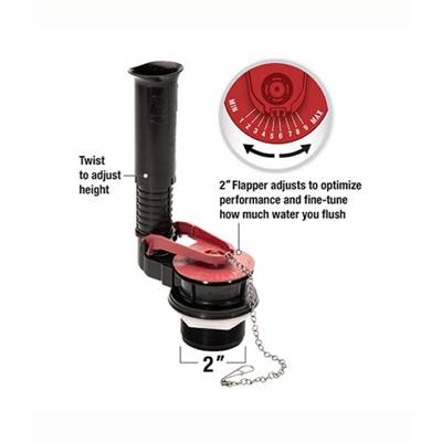 Fluidmaster Performax Universal 2" High Performance Toilet Tank Repair Kit