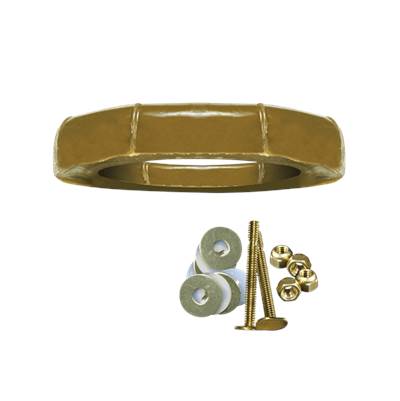 Fluidmaster Wax Kit - Solid Brass Bolts - Fits 3" and 4" Floor Drains