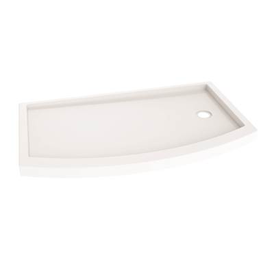 Fleurco Bowfront Base 3260 - Side Drain - Right in White
