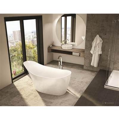 Fleurco Aria Molto Freestanding Soaking Tub in White