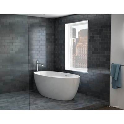 Fleurco Aria Voce Freestanding Soaking Tub - 55" x 31" in White