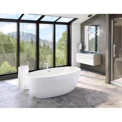 Fleurco Aria Voce Freestanding Soaking Tub - 67" x 32" in White