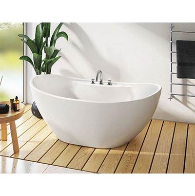Fleurco Bolero Ossia Freestanding Soaking Tub in White