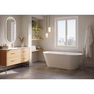 Fleurco Aria Cadenza Free Standing Soaking Tub - 6730 in White
