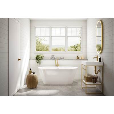 Fleurco Aria Cadenza Free Standing Soaking Tub - 5930 in White