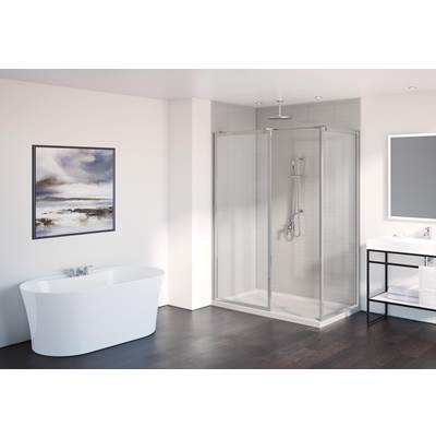 Fleurco Elera 2 Sided Shower Shield - 32" x 32" - SEKUR+ in Chrome
