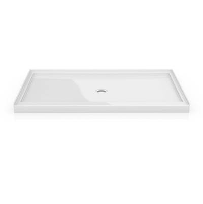 Fleurco Bases Flanged Shower Base - 48" x 36" - Center Drain in White