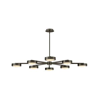 Fredrick Ramond Cava Large Convertible Semi Flush in Black Oxide