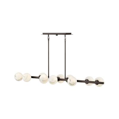 Fredrick Ramond Selene Large Ten Light Linear in Black Oxide