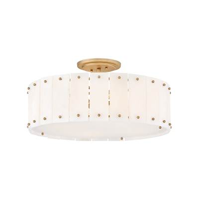 Fredrick Ramond Simone Medium Semi-Flush Mount in Burnished Gold