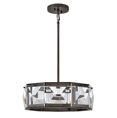 Fredrick Ramond Jolie Medium LED Convertible Semi Flush in Black Oxide
