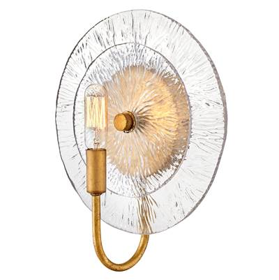 Fredrick Ramond Rene Wall Sconce - Medium Single Tier in Distressed Brass