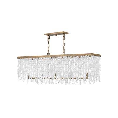 Fredrick Ramond Dune Pendant - Five-Light Linear in Burnished Gold