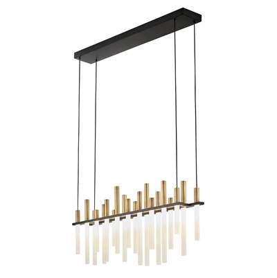 Fredrick Ramond Echo Pendant - Large Linear LED in Black