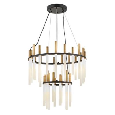 Fredrick Ramond Echo Multi Tier Chandelier - Large - LED in Black