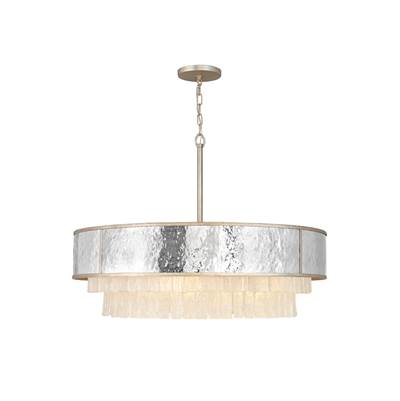 Fredrick Ramond Reverie Drum Chandelier in Champagne Gold