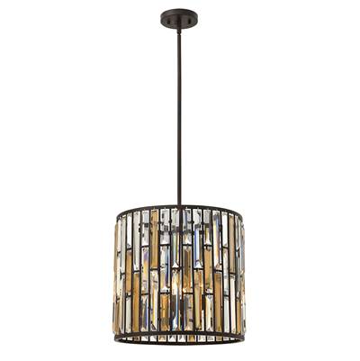 Fredrick Ramond Gemma Foyer Pendant in Vintage Bronze