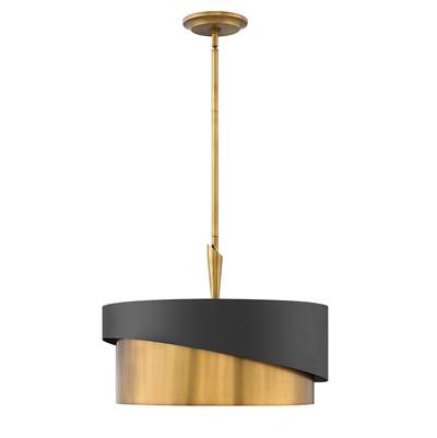 Fredrick Ramond Gigi Drum Pendant in Heritage Brass