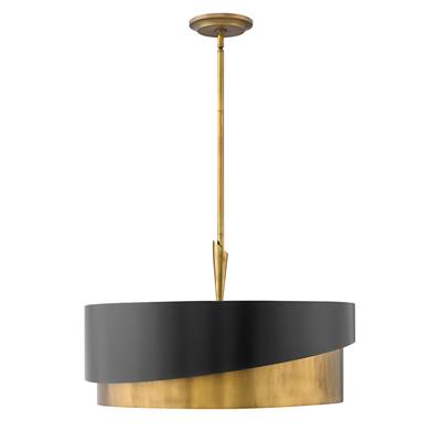 Fredrick Ramond Gigi Chandelier in Heritage Brass
