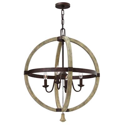 Fredrick Ramond Middlefield Cage Chandelier in Iron Rust