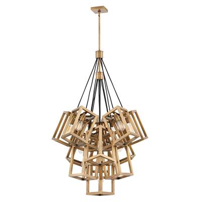 Fredrick Ramond Ensemble Chandelier in Brushed Bronze