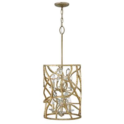 Fredrick Ramond Eve Drum Pendant in Champagne Gold