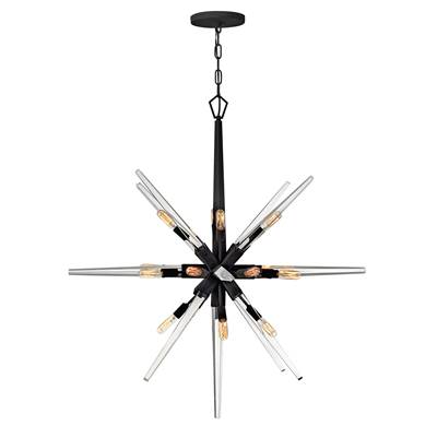 Fredrick Ramond Ariel Chandelier in Black