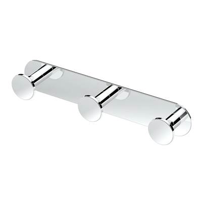 Gatco Glamour Triple Robe Hook - 11"L in Chrome
