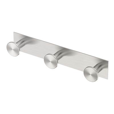 Gatco Glam Triple Robe Hook - 11"L in Satin Nickel