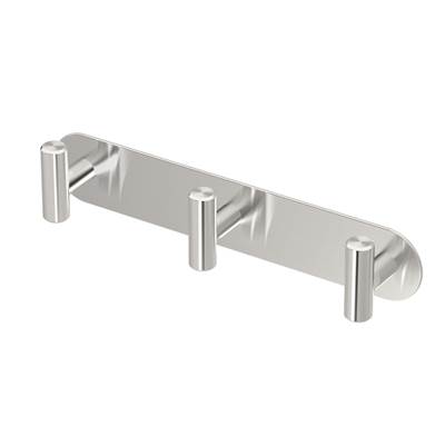 Gatco Latitude II Robe Hook - 11" - Triple in Satin Nickel