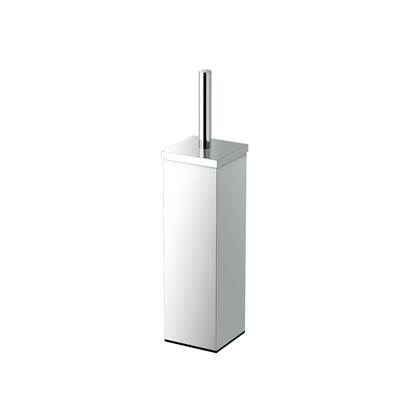 Gatco Elegant Square Toilet Brush Holder in Chrome