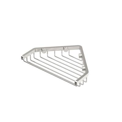 Gatco Corner Shower Basket - 7"W in Satin Nickel