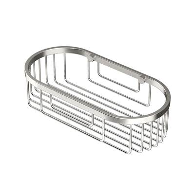 Gatco Oval Shower Basket in Satin Nickel