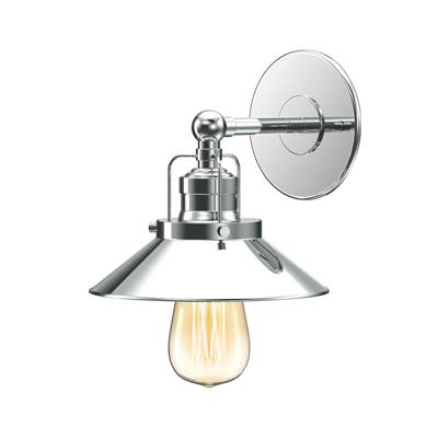 Gatco Modern Farmhouse Metal Single Sconce in Chrome