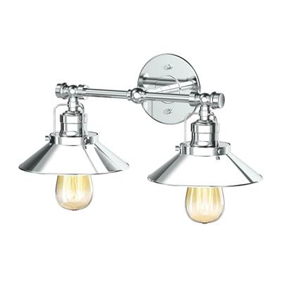 Gatco Modern Farmhouse 2-Light Vanity Light in Chrome