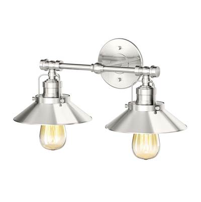 Gatco Modern Farmhouse 2-Light Vanity Light in Satin Nickel