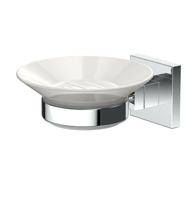 Gatco Elevate Porcelain Soap Dish in Chrome