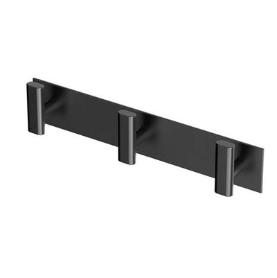 Gatco Elevate Triple Robe Hook - 11"L in Matte Black