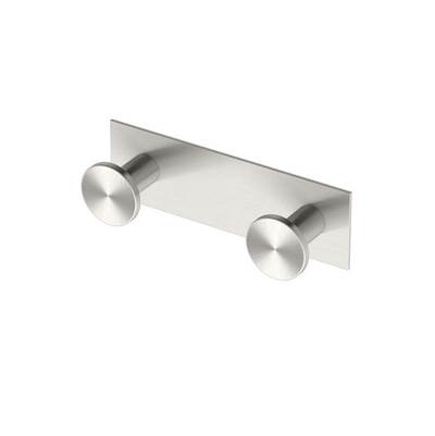 Gatco Glam Double Robe Hook - 6.5"L in Satin Nickel