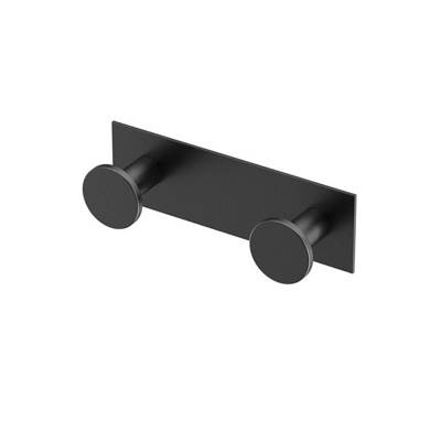 Gatco Glam Double Robe Hook - 6.5"L in Matte Black