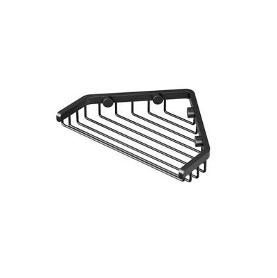 Gatco Corner Shower Basket - 7"W in Matte Black