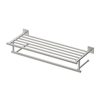 Gatco Elevate Minimalist Towel Shelf in Satin Nickel