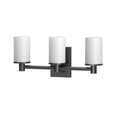 Gatco Modern Farmhouse 3-Light Vanity Sconce in Matte Black