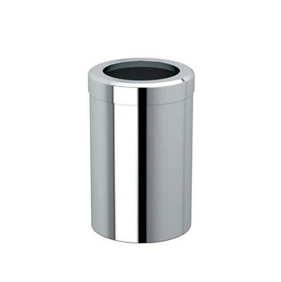 Gatco Round Trash Can - 11.875"H in Chrome