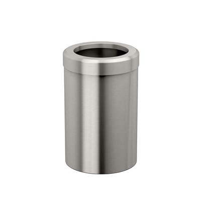 Gatco Round Trash Can - 11.875"H in Satin Nickel
