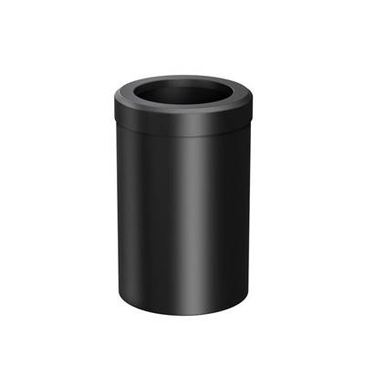 Gatco Round Trash Can - 11.875"H in Matte Black