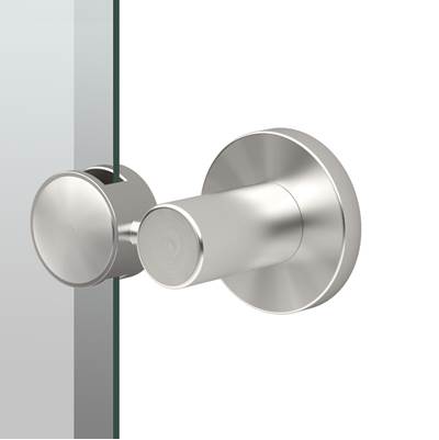 Gatco Channel 26.5''H Frameless Oval Mirror in Satin Nickel