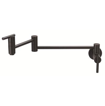 Gerber Parma Wall Mount Pot Filler - 2.2 GPM in Satin Black