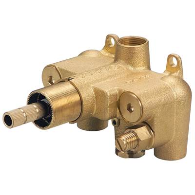 Gerber Plumbing 1H 3/4'' Thermostatic Valve with Stops for Shower Systems in Rough Brass