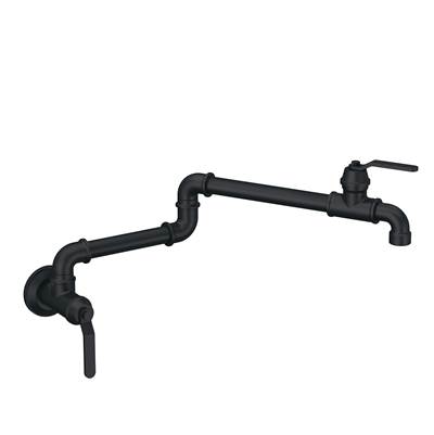 Gerber Kinzie Wall Mount Pot Filler - 2.2 GPM in Satin Black